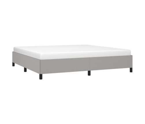 vidaXL Estructura de cama gris claro tela 200x200 cm