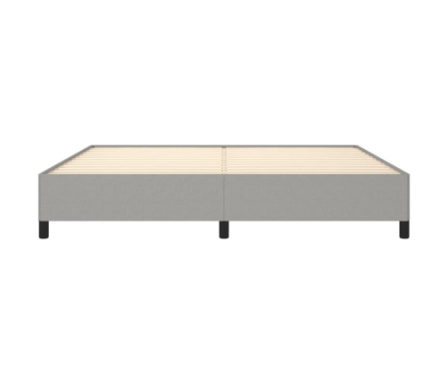 vidaXL Estructura de cama gris claro tela 200x200 cm