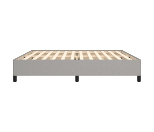 vidaXL Estructura de cama gris claro tela 200x200 cm