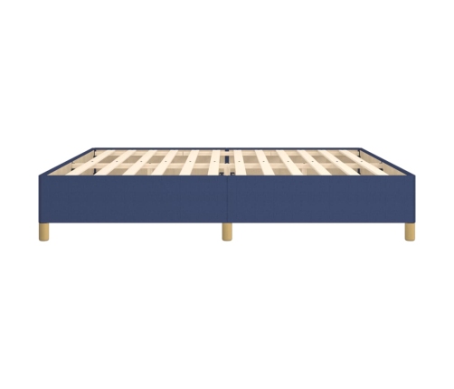 vidaXL Estructura de cama de tela gris taupe azul 200x200 cm