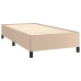 Estructura cama sin colchón cuero sintético capuchino 100x200cm