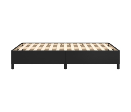 vidaXL Estructura de cama de cuero sintético negro 120x200 cm