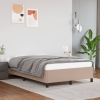 vidaXL Estructura de cama de cuero sintético capuchino 120x200 cm