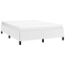 vidaXL Estructura de cama de cuero sintético blanco 140x190 cm