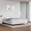 vidaXL Estructura de cama de cuero sintético blanco 160x200 cm