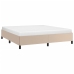 vidaXL Estructura de cama de cuero sintético capuchino 160x200 cm