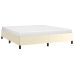 vidaXL Estructura de cama de cuero sintético crema 180x200 cm