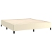 vidaXL Estructura de cama de cuero sintético crema 180x200 cm