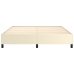 vidaXL Estructura de cama de cuero sintético crema 180x200 cm