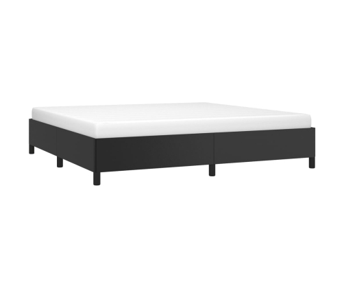 vidaXL Estructura de cama de cuero sintético negro 200x200 cm