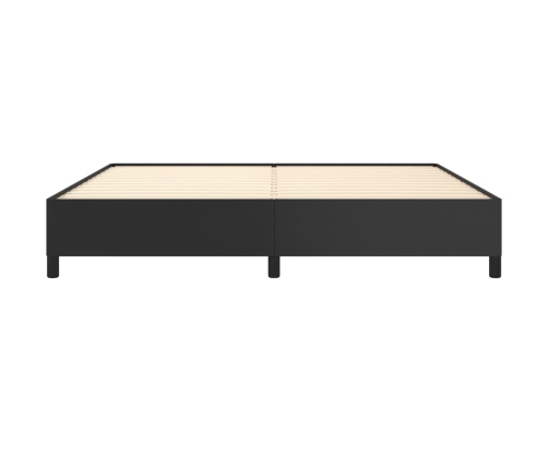 vidaXL Estructura de cama de cuero sintético negro 200x200 cm