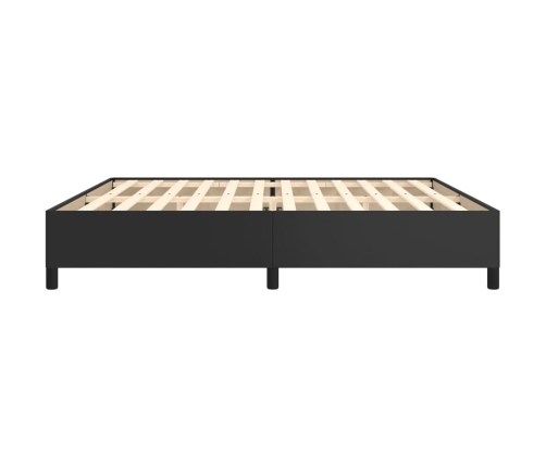 vidaXL Estructura de cama de cuero sintético negro 200x200 cm