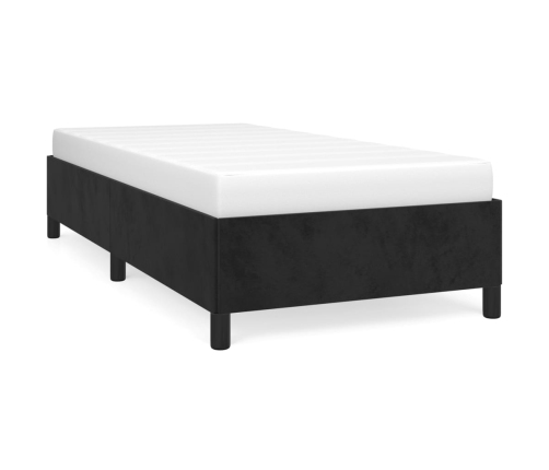 vidaXL Estructura de cama de terciopelo negro 80x200 cm