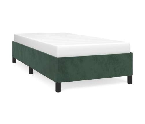 vidaXL Estructura de cama de terciopelo verde 80x200 cm