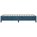 Estructura de cama sin colchón terciopelo azul oscuro 80x200 cm