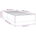 Estructura de cama sin colchón terciopelo azul oscuro 80x200 cm