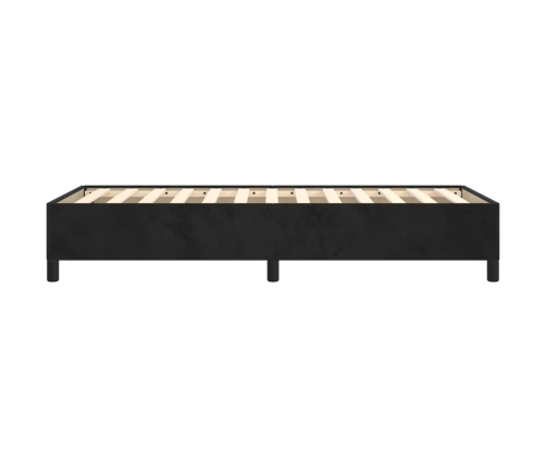 vidaXL Estructura de cama de terciopelo negro 90x190 cm