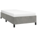 vidaXL Estructura de cama de terciopelo gris claro 90x200 cm