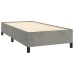 vidaXL Estructura de cama de terciopelo gris claro 90x200 cm