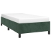 Estructura de cama sin colchón terciopelo verde oscuro 90x200cm