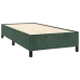 Estructura de cama sin colchón terciopelo verde oscuro 90x200cm