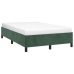 Estructura cama sin colchón terciopelo verde oscuro 120x200 cm