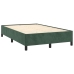 Estructura cama sin colchón terciopelo verde oscuro 120x200 cm