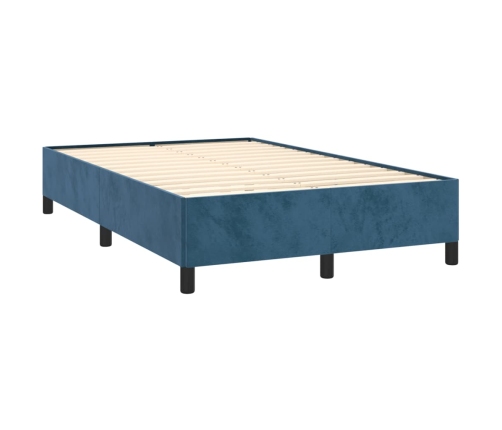 vidaXL Estructura de cama de terciopelo azul 120x200 cm