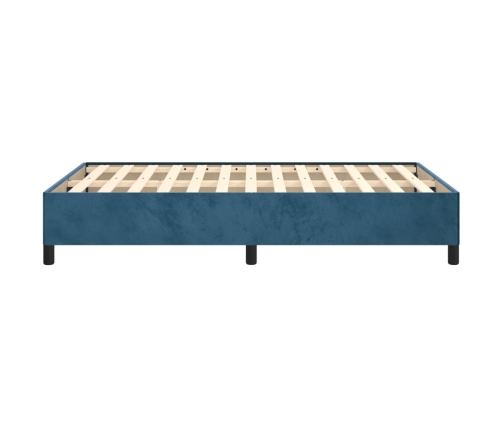 vidaXL Estructura de cama de terciopelo azul 120x200 cm