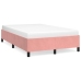 Estructura de cama sin colchón terciopelo rosa 120x200 cm