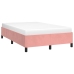 Estructura de cama sin colchón terciopelo rosa 120x200 cm