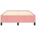 Estructura de cama sin colchón terciopelo rosa 120x200 cm