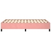 Estructura de cama sin colchón terciopelo rosa 120x200 cm