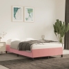 vidaXL Estructura de cama de terciopelo rosa 120x200 cm