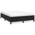 Estructura de cama sin colchón terciopelo negro 140x190 cm