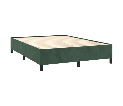 vidaXL Estructura de cama de terciopelo verde 140x190 cm