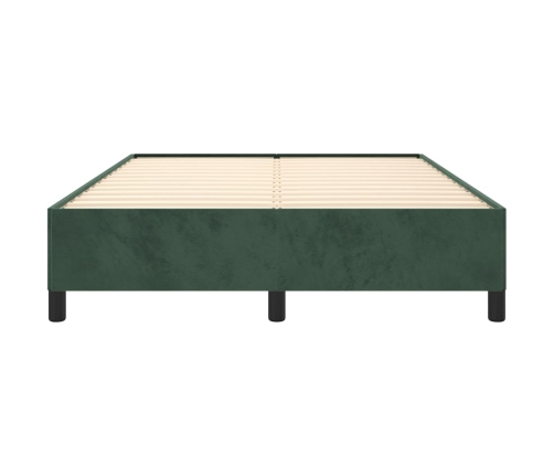 vidaXL Estructura de cama de terciopelo verde 140x190 cm