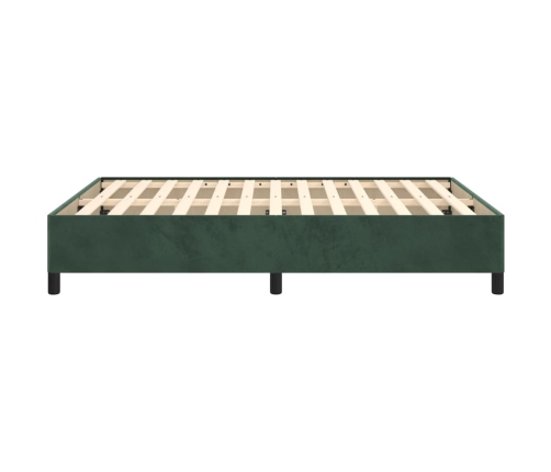 vidaXL Estructura de cama de terciopelo verde 140x190 cm