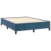 Estructura de cama sin colchón terciopelo azul oscuro 140x190cm