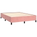 vidaXL Estructura de cama de terciopelo rosa 140x190 cm