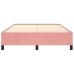 vidaXL Estructura de cama de terciopelo rosa 140x190 cm