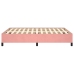 vidaXL Estructura de cama de terciopelo rosa 140x190 cm