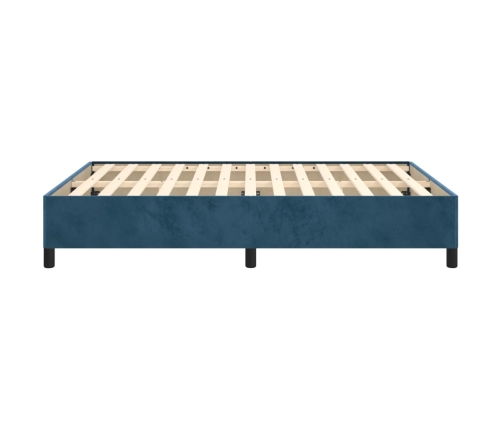 vidaXL Estructura de cama de terciopelo azul 140x200 cm