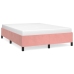 Estructura de cama sin colchón terciopelo rosa 140x200 cm