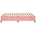 Estructura de cama sin colchón terciopelo rosa 140x200 cm
