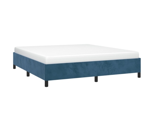 vidaXL Estructura de cama de terciopelo azul 180x200 cm