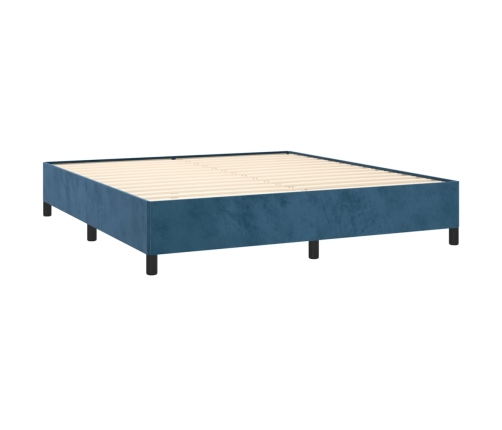 vidaXL Estructura de cama de terciopelo azul 180x200 cm