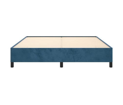 vidaXL Estructura de cama de terciopelo azul 180x200 cm