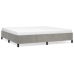 vidaXL Estructura de cama de terciopelo gris claro 180x200 cm