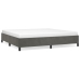 Estructura cama sin colchón terciopelo gris oscuro 200x200 cm